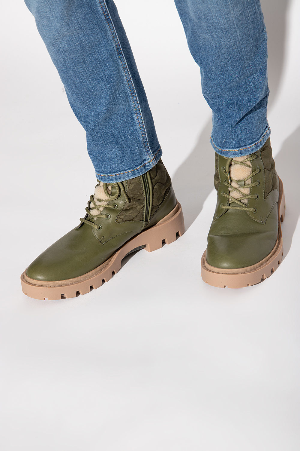 Coach lace up outlet boots